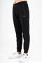 Regular Men's Ribbed Leg Black Sweatpants - 3