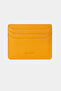 3633 Genuine Leather Super Thin Women Men Card Holder Yellow