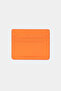 3633 Genuine Leather Super Thin Women Men Card Holder Orange - 3