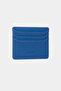 3633 Genuine Leather Super Thin Women's Men's Card Holder Blue - 2