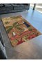 Multicolored Tropical Forest Themed Parrot Patterned Creative Modern Decorative Carpet 2074 - 3