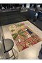 Multicolored Tropical Forest Themed Parrot Patterned Creative Modern Decorative Carpet 2074 - 2