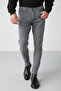 Johen Men's Ripped Skinny Molded Thick Textured Stretchy Gray Jeans - 3