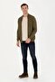 Men's Khaki Basic Knitwear Cardigan ELİFSU BUTİKHOME - 7
