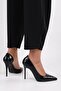 Women's Massy Black Crocodile Stiletto - 6