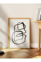 Black and White Abstract Themed Wall Poster, Modern Frameless Poster - Bedroom, Living Room Wall Decor - 2