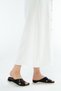 Women's Genuine Leather Flat Slippers 824 05-6106 Bn Trlk Y23