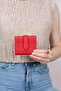 3803 Genuine Real Leather Women's Men's Wallet Red - 7