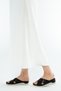 Women's Genuine Leather Flat Slippers 824 05-6106 Bn Trlk Y23 - 3