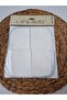 Newborn 100% Cotton Combed Fabric Baby Mouth Wipes Pack of 4 measures 17*20 cm