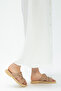 Women's Genuine Leather Flat Slippers 878 235 Bn Trlk Y23 - 3