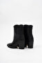 Black Black Matte Women's Boots & Booties, High Heels - 3