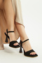 Women's Genuine Leather Heeled Sandals 889 4004 Bn Sndlt Y23 - 5