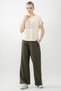 Regular Women's Crew Neck Ecru T-Shirt - 5
