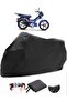 Kuba Runner 50 Rear Bag Compatible Tarpaulin Black Motorcycle Tarpaulin (Lock Compatible)