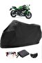 Black Kawasaki Ninja 650 Krt Edition Rear Bag Compatible Tarpaulin Motorcycle Tarpaulin (Lock Compatible)