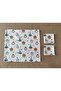MUSLIN BLANKET MUSLIN COVER 100% COTTON (85 cm * 85 cm) + 2 handkerchiefs