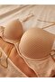 Basic Honeycomb Pattern Light Support Bra Set - 4