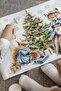 New Year's Tale, Cute Christmas Figures Sticker Set, Winter Christmas Ornament Sticker Glass Wall Sticker - 5