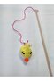 Duck Amugurumi Cat Fishing Rod with Bells - 4