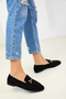 Black Suede Women's Casual Shoes 18585 - 5