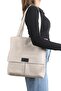 Bag Models Women's Beige Zippered Hand and Shoulder Bag Fabric Tote Bag (Suitable for Laptop/School/Sports/Teacher/Student/Strap/Shoulder/Makeup/Beach 35X35) - 5