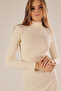 Ribbed Camisole Women's Dress Ecru - 3