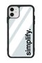iPhone 11 Simplify Design Glossy Phone Case with Mirror