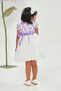 ROBASI FLOWERED TULLE BABY DRESS - 3