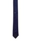 Navy Plain Satin Tie Handkerchief Set - 2