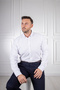 Ccs Collar Buttoned Textured White Shirt - 5