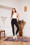High Waist Diver Ribbed Recovery Leggings - 2