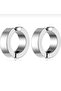 Stainless Steel Compression Unisex Non-Perforated Steel Cartilage Earrings (single) - 2