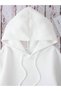 Mountain and Slogan Graphic Kangaroo Pocket Drawstring Hoodie White - 3