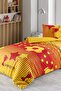 Fan Single Duvet Cover Set Yellow Red