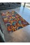 Multicolored Wavy Spiral Patterned Creative Modern Decorative Carpet 2110 - 3
