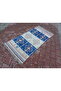 Blue-Cream Tones, Handmade Wonderful Yörük Cecim, to Your Kitchen, Office, Gift Rug 146 X 78 cm T8
