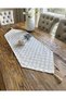 Vintage Tassel Detailed Beige Runner Stain Resistant Care Free - 3