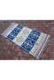 Blue-Cream Tones, Handmade Wonderful Yörük Cecim, to Your Kitchen, Office, Gift Rug 146 X 78 cm T8 - 4