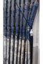 Panel Background Curtain Navy Blue Black Gray Multicolored Patterned Single Wing Closely Pleated Yuka Home Luxury Series - 3
