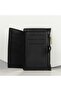 Women's Leather Wallet and Card Holder 1626 Black - 4
