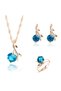 Venus - African Crystal Necklace Earrings Ring Bridal Wedding Fashion Jewelry Set - 2