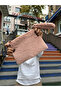 Women's Plush/Teddy Zippered and Lined Clutch Handbag - 5