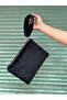 Women's Plush/Teddy Zippered and Lined Clutch Handbag - 5