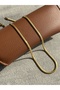 Gold Italian Flat Snake Chain Necklace Stainless Gold Color Steel Thickness 3mm Length 50cm - 6