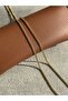 Gold Cuban Minimal Chain Necklace Stainless Steel Necklace - 3