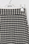 Girl's Black Goose Feet Midi Skirt - 2