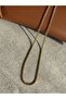 Gold Cuban Minimal Chain Necklace Stainless Steel Necklace - 5