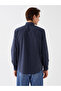 Regular Fit Long Sleeve Striped Men's Shirt - 5