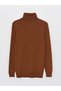 Lcwaikiki Classic Camel Turtleneck Long Sleeve Men's Knitwear Sweater (W3) - 7